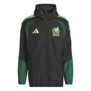 Adidas Men's Mexico World Cup 2026 Tiro All Weather Jacket Black/Green (Copy)